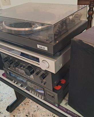 Impianto Stereo Vintage Akai / JVC + Casse RCF BR 