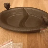 Abbeveratoio/Vaschetta per uccellini in ghisa