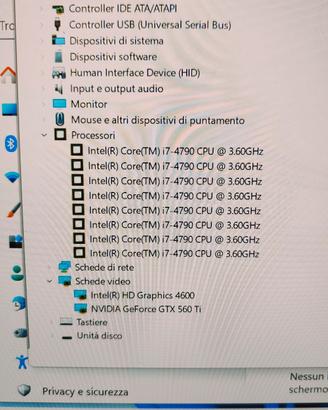 PC i7 4790 SSD 128 RAM 16gb gtx560ti