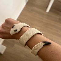 Bracciale serpente con diamanti neri