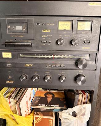 Impianto Stereo Vintage LOGIC’S Rack 80 con casse