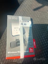 microfono wireless per cellulare 