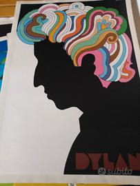 manifesto poster pubblicitario Bob Dylan Glaser