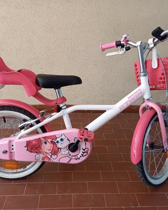 Bici bimba Btwin 500 DOCTOGIRL 16 POLLICI