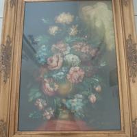 Quadro olio cornice antica dorata