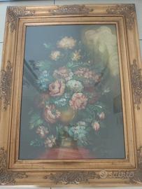 Quadro olio cornice antica dorata