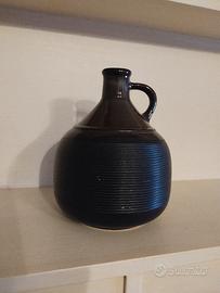 Vaso rotondo Vintage in ceramica 1970