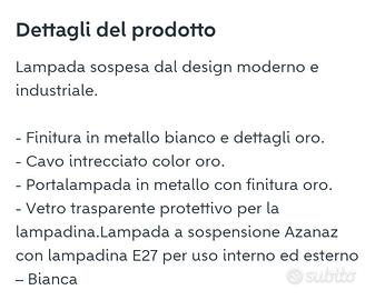 Nuovo lampadario moderno stile industriale 