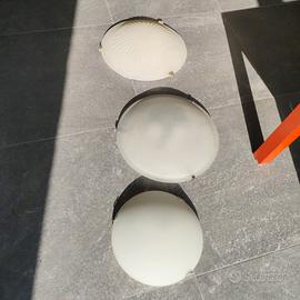 3 plafoniere lampade soffitto in vetro