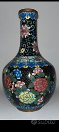 Vaso cloisonne cinese inizi XX secolo