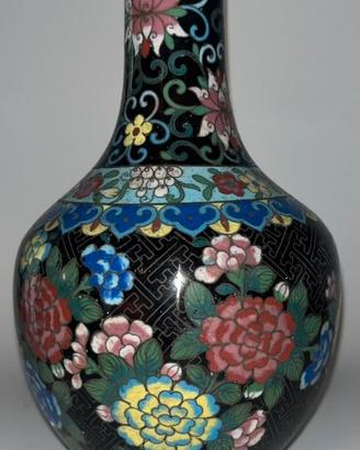 Vaso cloisonne cinese inizi XX secolo