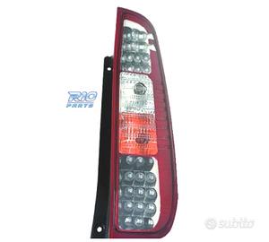FANALI FORD FIESTA 02-08 LED ROSSO CROMATO
