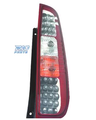 FANALI FORD FIESTA 02-08 LED ROSSO CROMATO