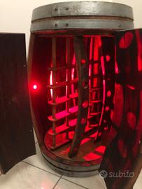 Botte bar, interno girevole per bottiglie