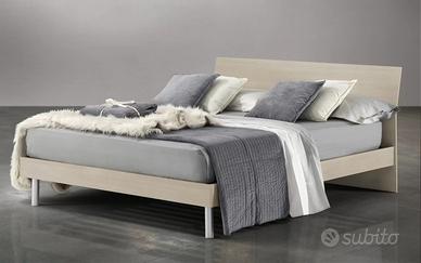 Letto Una piazza e mezza con Rete color Olmo
