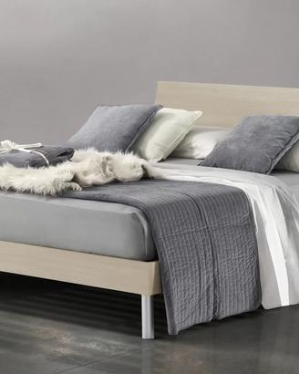 Letto Una piazza e mezza con Rete color Olmo