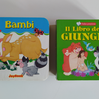 Libri di favole "Il libro della giungla" e "Bamby"
