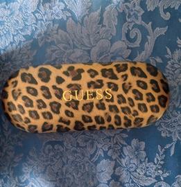 Porta occhiali Guess originale leopardato rigido