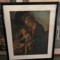 Stampa su tela Madonna del Libro