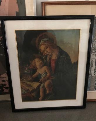 Stampa su tela Madonna del Libro