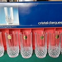 6 Bicchieri Cristal d’Arques Longchamp 28 cl nuovi