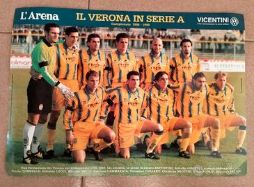 Poster Hellas Verona 1998 1999 Serie A Prandelli