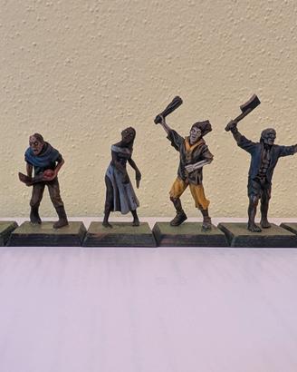 Zombie minature per giochi da tavolo