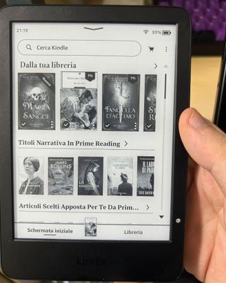 KINDLE (ultimo modello con pub) + COVER