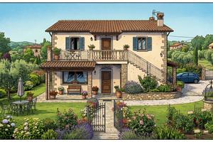 Casa singola con 2 appartamenti (bifamiliare)