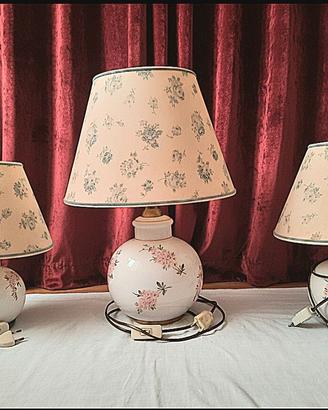 💡💡💡 Tris lampade ceramica decorate a mano💡💡💡
