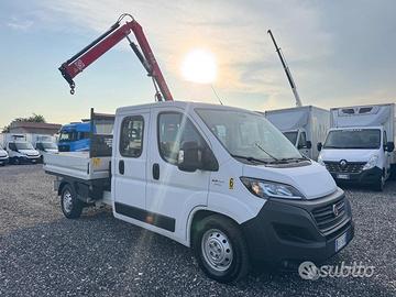 Fiat ducato 7 posti gru e cassone 2020