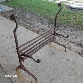 antico porta pentole da camino 