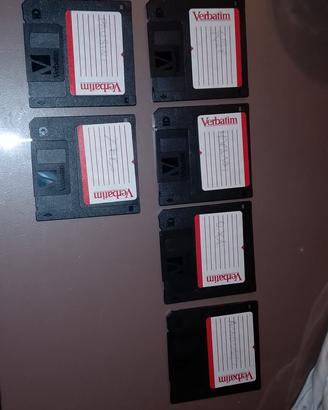 lotto 8 floppy disk da 3,5 pollici usati