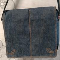 borsa a tracolla di jeans 