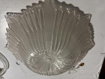 Plafoniera da bagno in vetro smerigliato