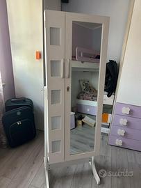 Specchiera girevole con piedistallo