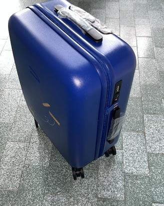 Trolley Tucano cabina  4 ruote policarbonato Blue