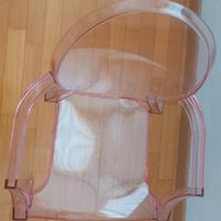 sedia Lou Lou Ghost Kartell rosa