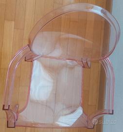 sedia Lou Lou Ghost Kartell rosa