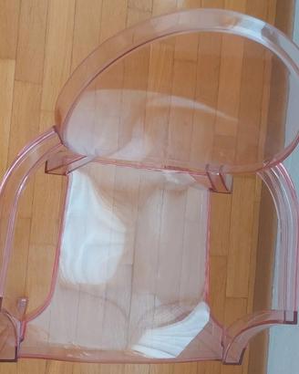 sedia Lou Lou Ghost Kartell rosa