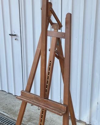 Cavalletto per pittori in legno