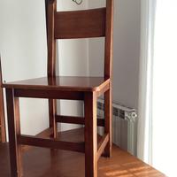 Sedie in legno massiccio colore noce
