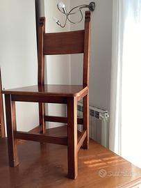 Sedie in legno massiccio colore noce