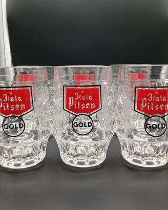 Set 6 Boccali Birra Vintage Itala Pilsen