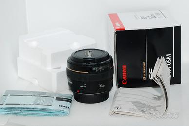 obiettivo lente Canon EOS EF 50mm f1.4 ultrasonic