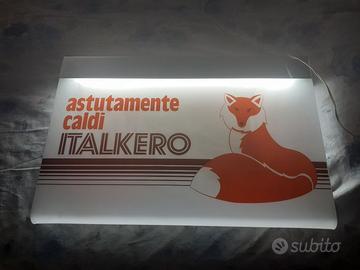 INSEGNA LUMINOSA BIFACCIALE ITALKERO STUFE A GAS
