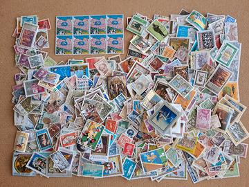 1650 Francobolli misti Mondo Europa usati Lotto