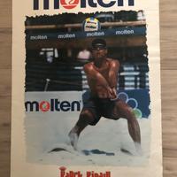 POSTER VINTAGE - KARCH KIRALY - BEACH VOLLEYBALL