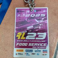 Pass usato per il food service al Rally Legend San