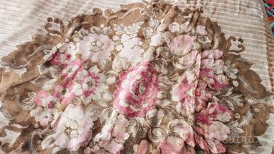 coperta matrimoniale in ciniglia anni '80